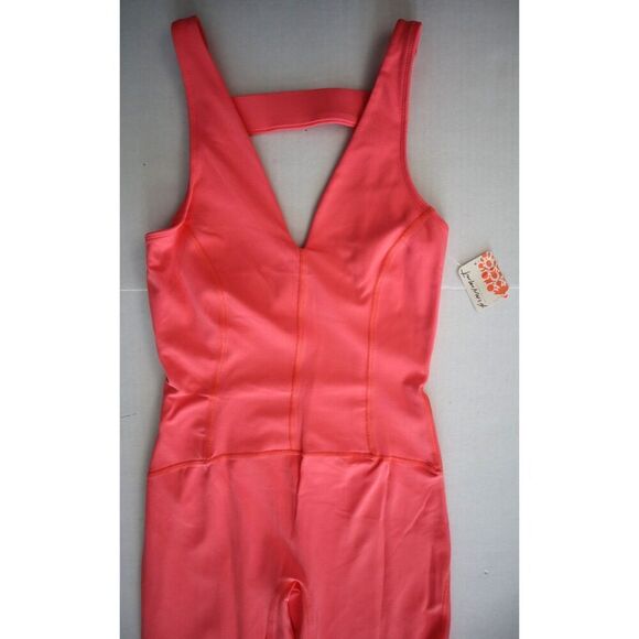 FP Movement OB1745676 Women Sz XS Neon Coral Never Better 1-Piece Jumpsuit - Picture 10 of 13